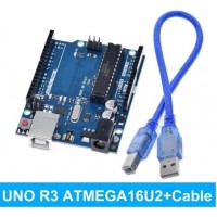 Arduino UNO аналог atmega328 со сменным чипом и кабелем
