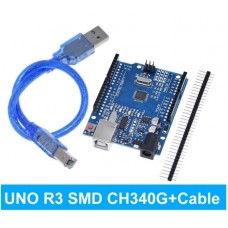 Arduino UNO R3 аналог R3 CH340G контакты и кабель комплект