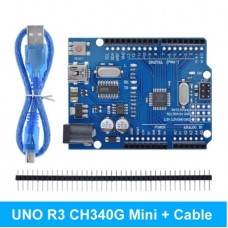 Плата Arduino UNO аналог с CH340G mini USB комплект