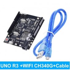 Arduino UNO R3 аналог ATMEGA16U2 WiFi ESP8266 R3 CH340G кабель комплект