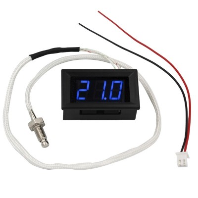 Термометр цифровой с датчиком температуры 0.5 м синий дисплей