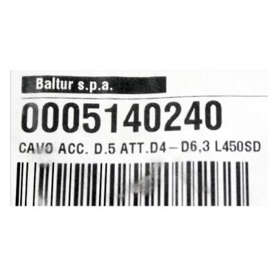 Кабель поджига ф7 d4-d6 L400 Baltur 0005140240 Силиконовый провод поджига и ионизации Производитель Baltur Италия ООО ТД Теплоэнергетика г Северск 1